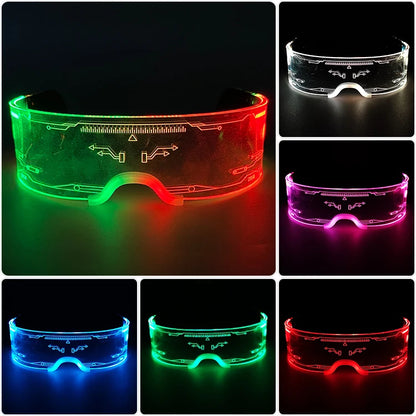 LED Neon Luminous Glow Party Glasses