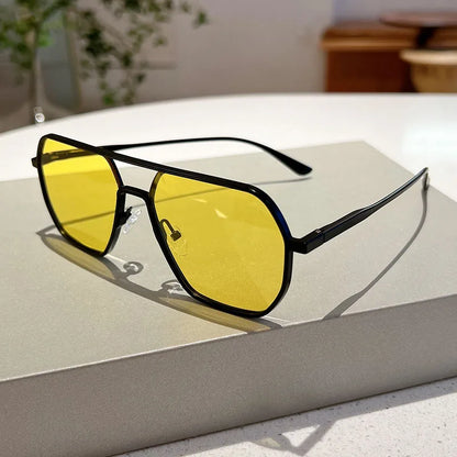 Vintage Polarized Retro Men Fashion Black Shades