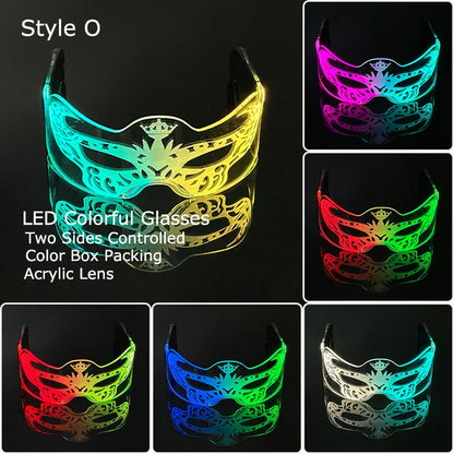 LED Neon Luminous Glow Party Glasses