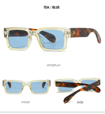 Classical Retro Square Rivet Sunglasses
