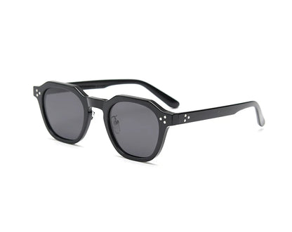 Peekaboo Korean Retro TR90 Polygon Polarized Sunglasses