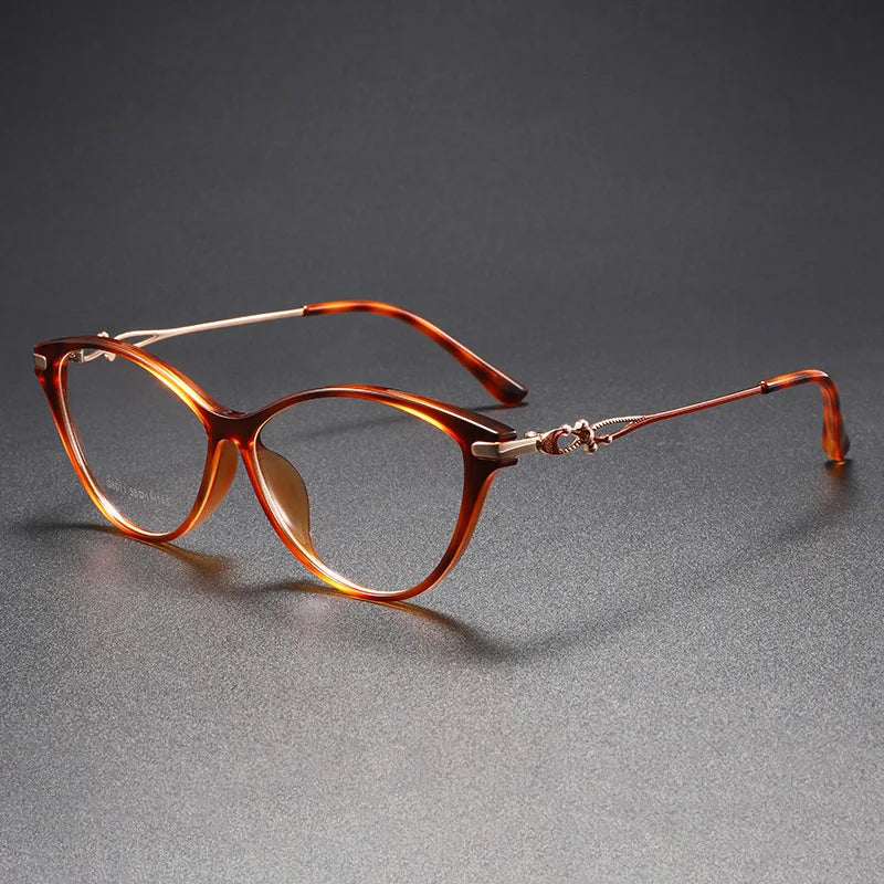 Cat Eye Oval Frame Blue Light Glasses for Women - retinosa