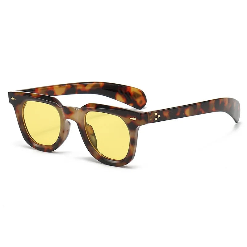 Vintage Square Rivet Sunglasses