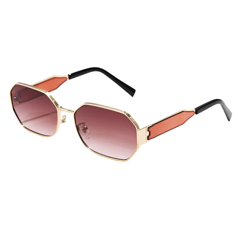 Retro Metal Vintage Fashion Sunglasses for Women's