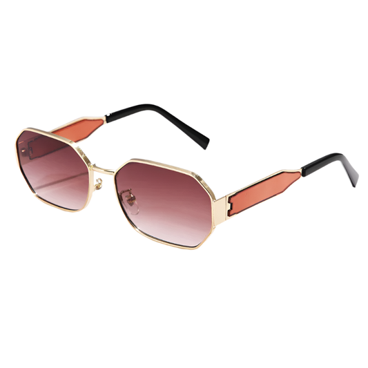 Retro Metal Vintage Fashion Sunglasses for Women's