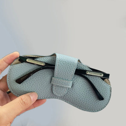 Portable Soft Leather Glasses Case