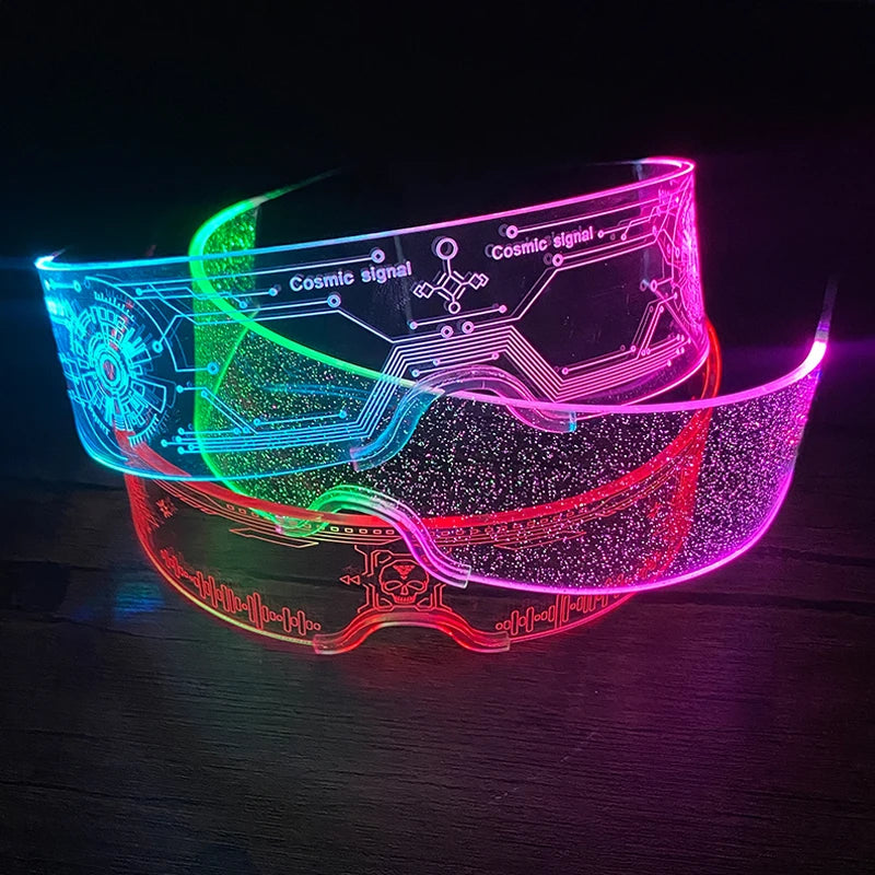 LED Neon Luminous Glow Party Glasses