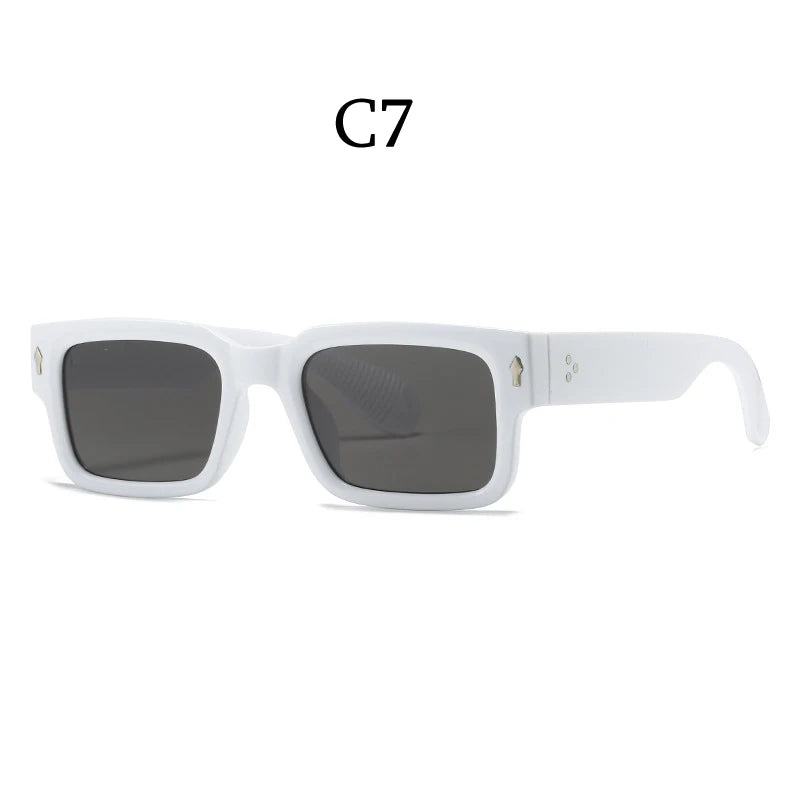 Classical Retro Square Rivet Sunglasses