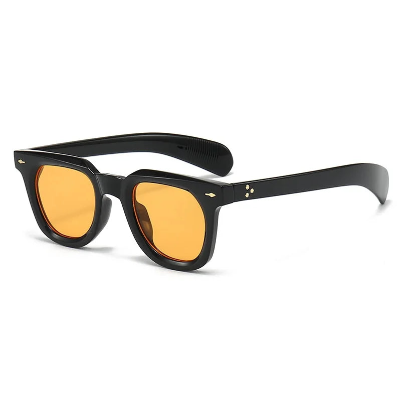 Vintage Square Rivet Sunglasses