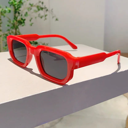 Aesthetic Fashion Retro Rectangle Frame Sunglasses
