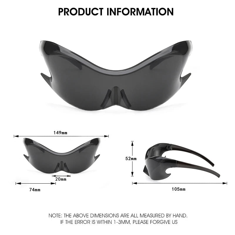 Hip Hop Sports Punk Y2K Shades