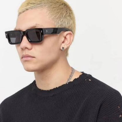 Classical Retro Square Rivet Sunglasses