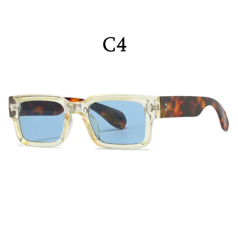 Classical Retro Square Rivet Sunglasses