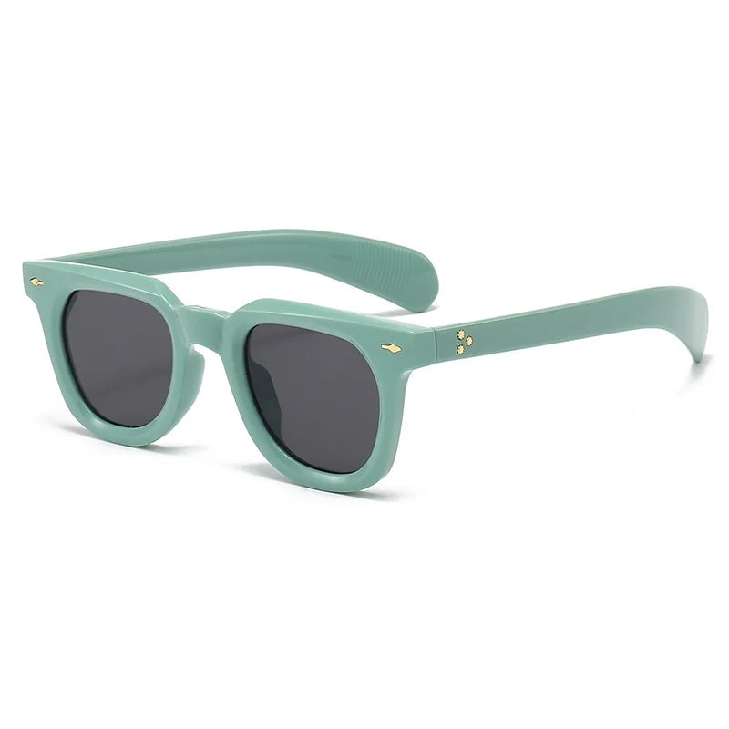 Vintage Square Rivet Sunglasses