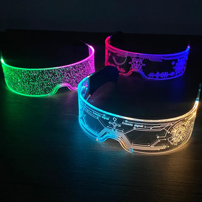 LED Neon Luminous Glow Party Glasses