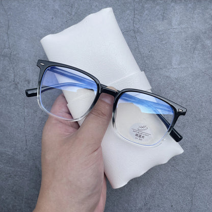 Black Anti-Blue Light Computer Unisex Square sunglasses