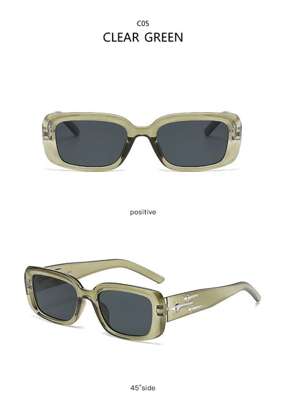 Kitten Eye Retro Y2K Style Small Square Sunglasses