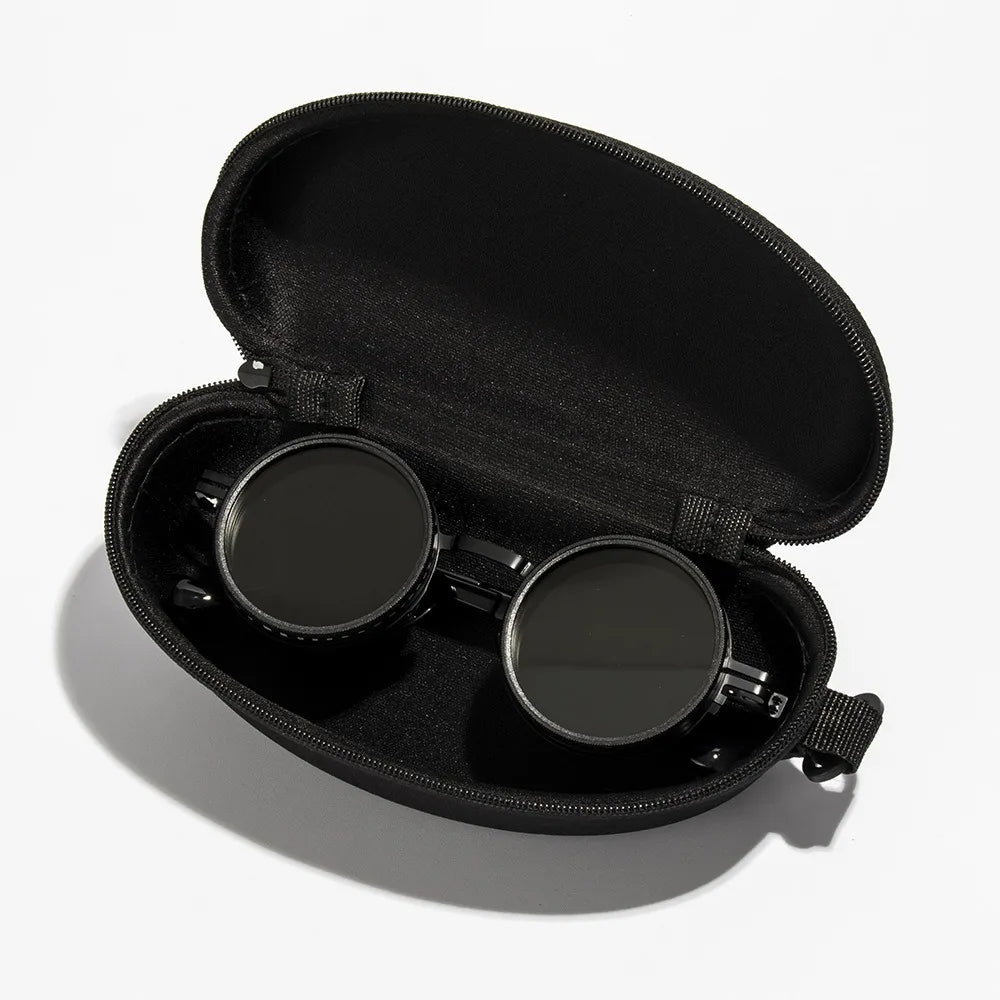 ND2-400 Adjustable Round Dimming Polarized Glasses