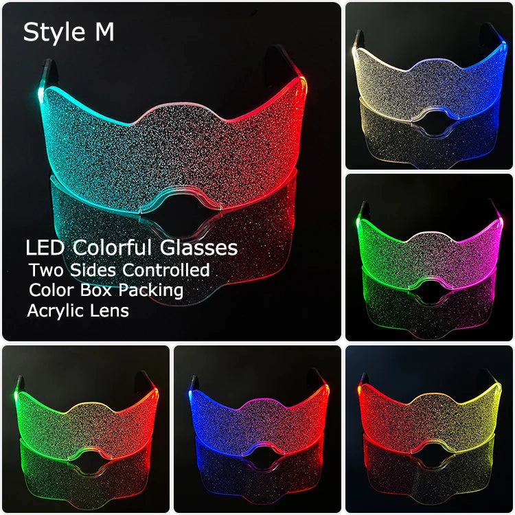 LED Neon Luminous Glow Party Glasses