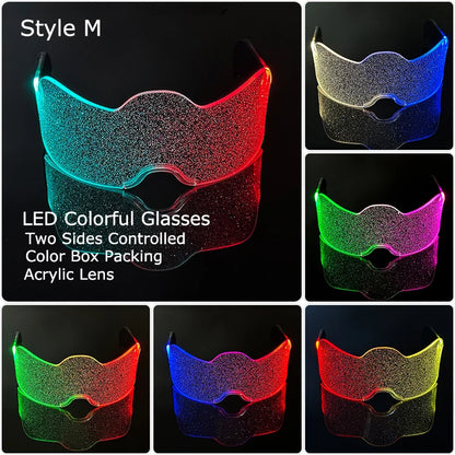 LED Neon Luminous Glow Party Glasses