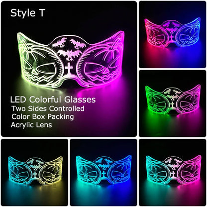 LED Neon Luminous Glow Party Glasses