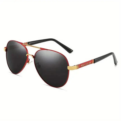 Men Polarized UV400 Metal Frame Sunglasses