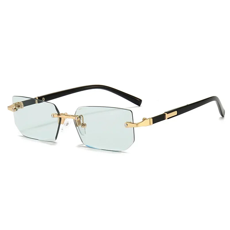 High-Definition Rimless Square Eyewear
