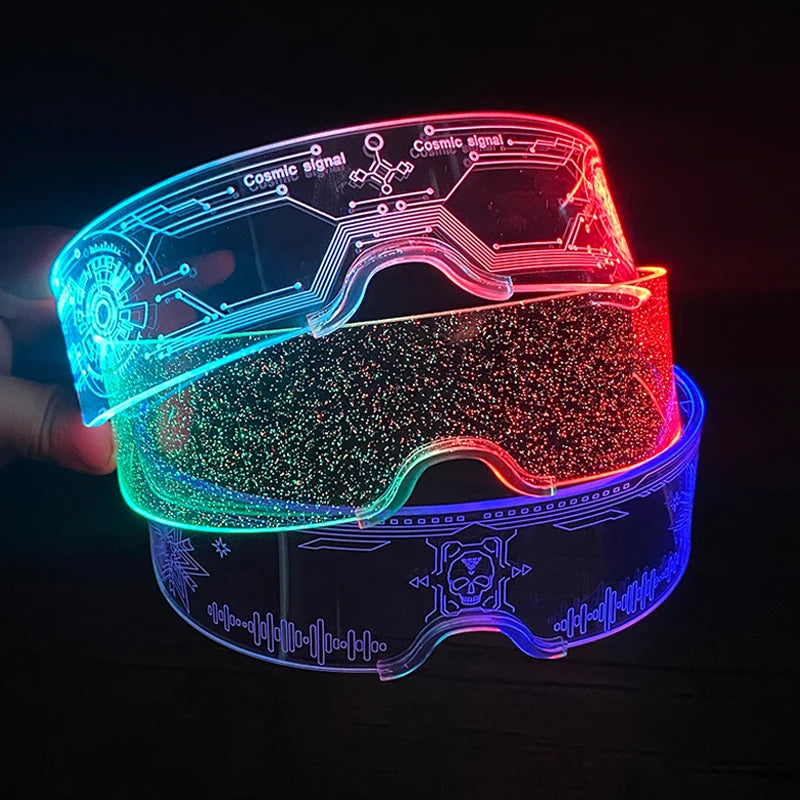 LED Neon Luminous Glow Party Glasses