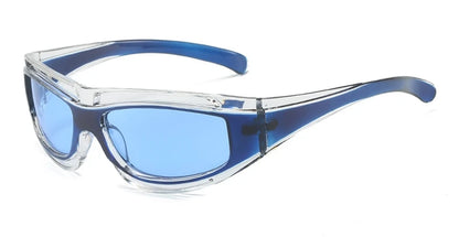 Y2K Futuristic s For Women Punk Wrap Sunglasse - retinosa