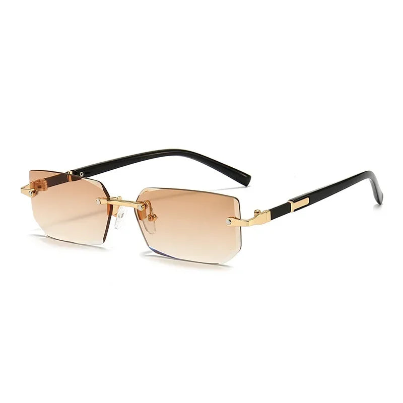 High-Definition Rimless Square Eyewear