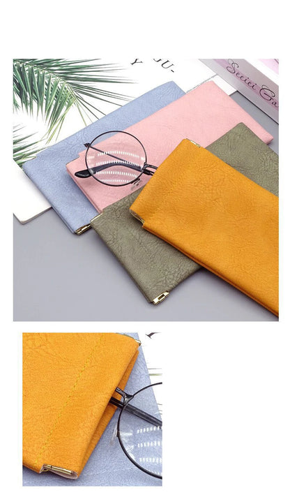 Glazzy Soft Leather Elastic Plate Glasses Case