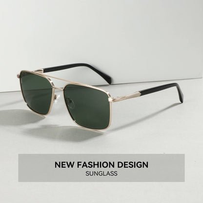 Anti-Blue Metal Aviator Prescription Progressive Sunglasses