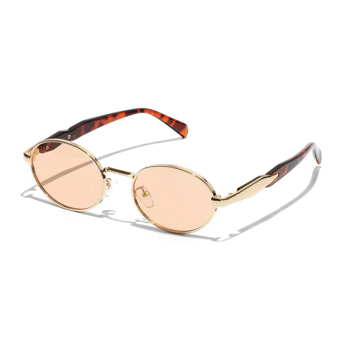 Luxury Metal Frame Cat Eye Oval Women's Sunglasses