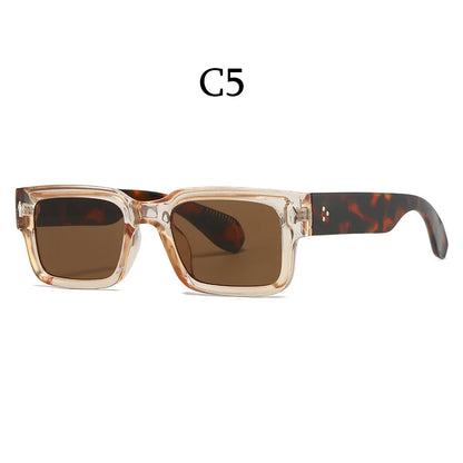Classical Retro Square Rivet Sunglasses
