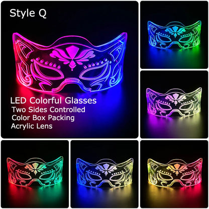LED Neon Luminous Glow Party Glasses