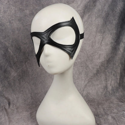 Black Gothic Punk Sexy Cat Leather Eye Mask