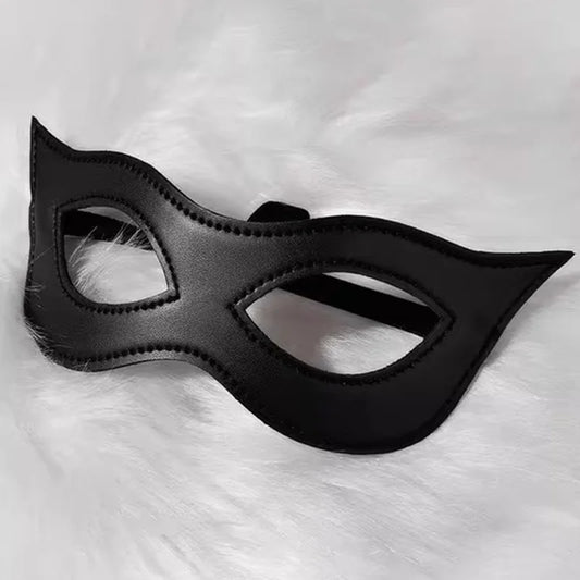 Half Face Mask Elastic Band Black Eye Mask Halloween Party