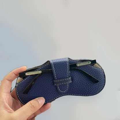 Portable Soft Leather Glasses Case