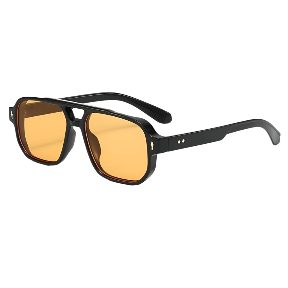Retro Double Bridge Square Sunglasses