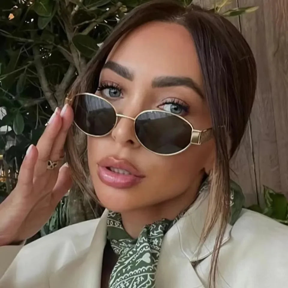 Vintage Oval Sunglasses - retinosa