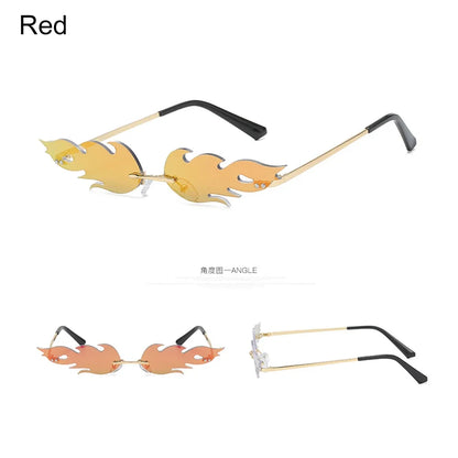 Rimless Sunglasses  Diamond Shape Trending Vintage HELLOWEEN Sunglasses