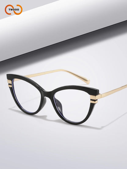 Chic retro cat-eye blue light glasses - retinosa