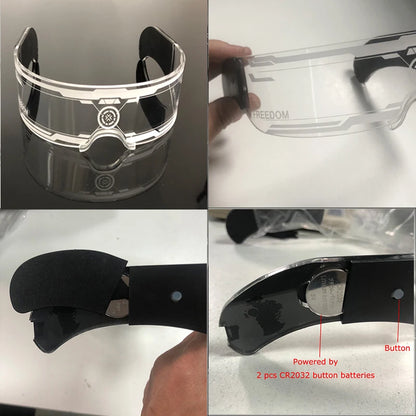 LED Neon Luminous Glow Party Glasses