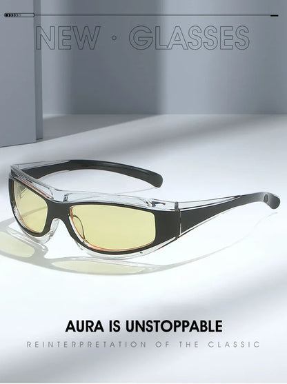 Y2K Futuristic s For Women Punk Wrap Sunglasse - retinosa