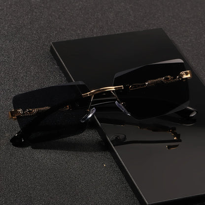 Beach Vacation Luxury Rimless Sunglasses