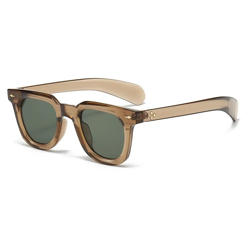 Vintage Square Rivet Sunglasses