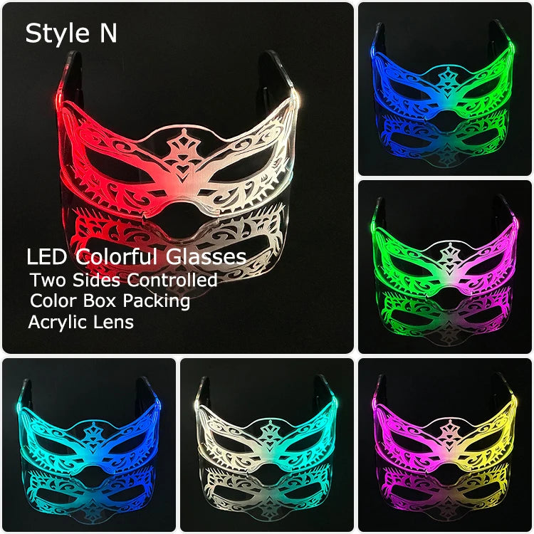 LED Neon Luminous Glow Party Glasses