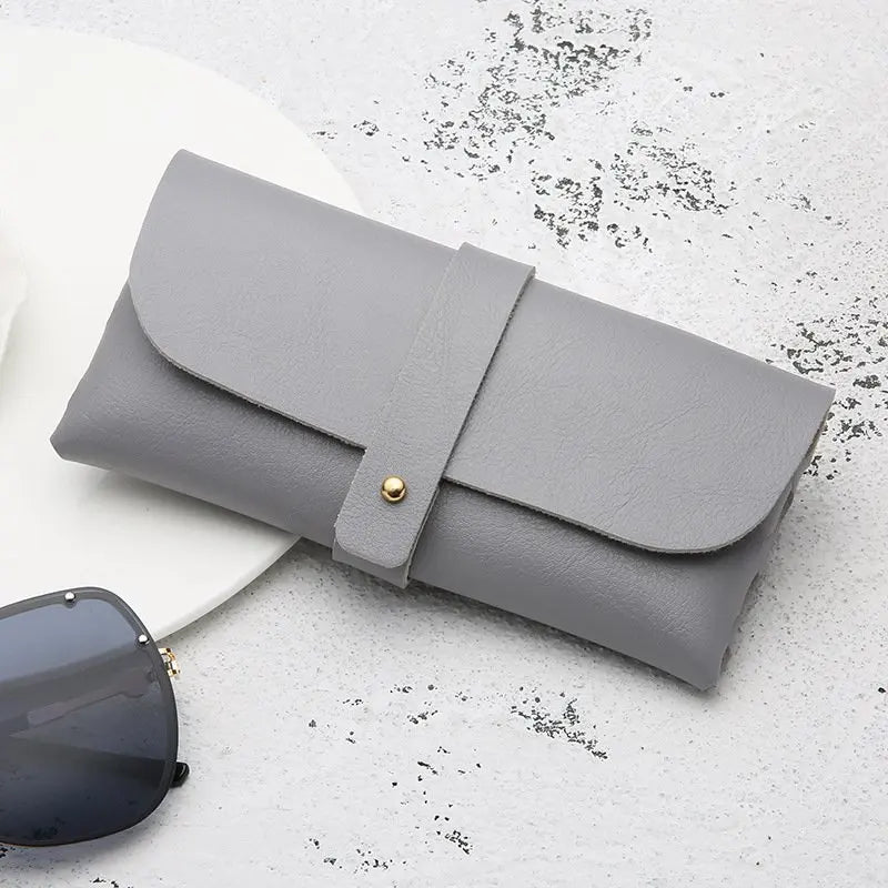 Classic Moulded Leather Protective Glasses Case
