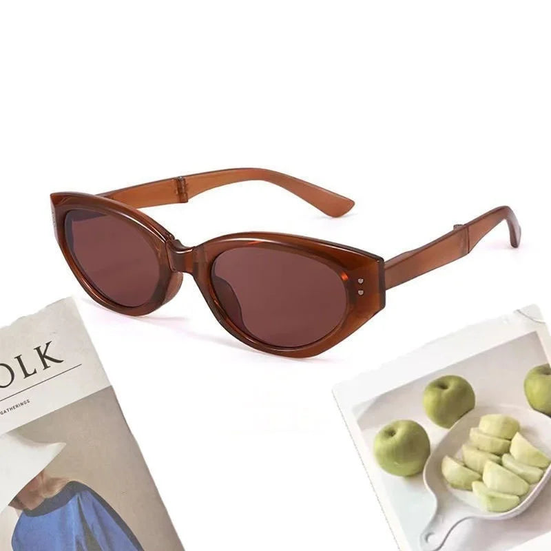 Minimalist Oval Foldable High Definition Cat-eye Glasses - retinosa