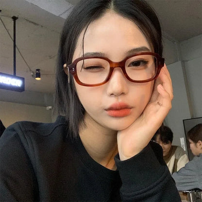 Retro Square Frame Blue Light Blocking Reading sunglasses